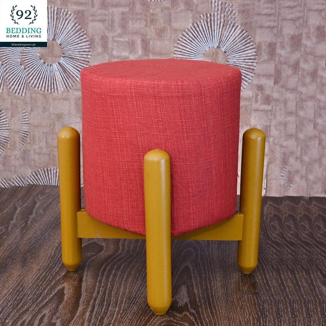 Wooden stool round shape-100 - 92Bedding