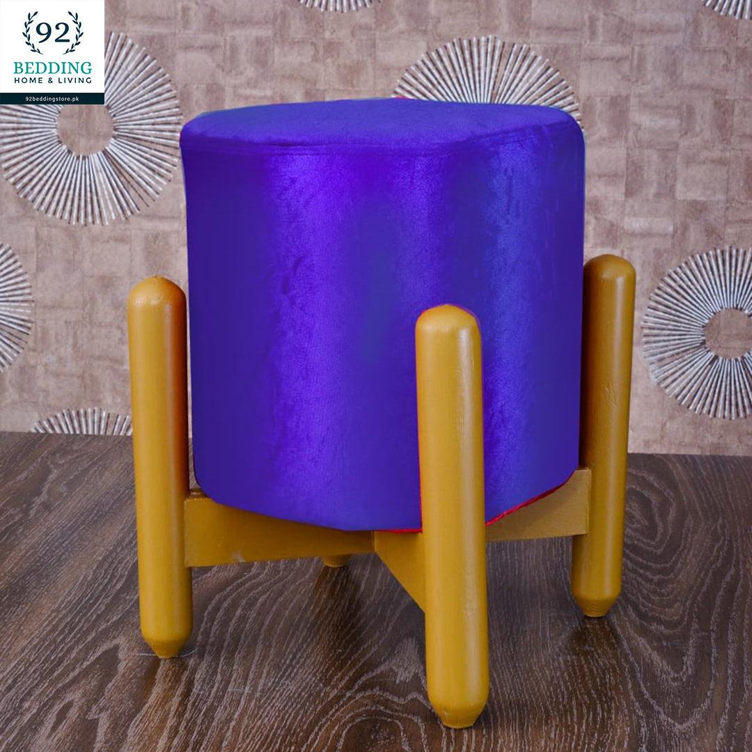 Wooden stool round shape-103 - 92Bedding