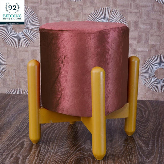 Wooden stool round shape-111 - 92Bedding