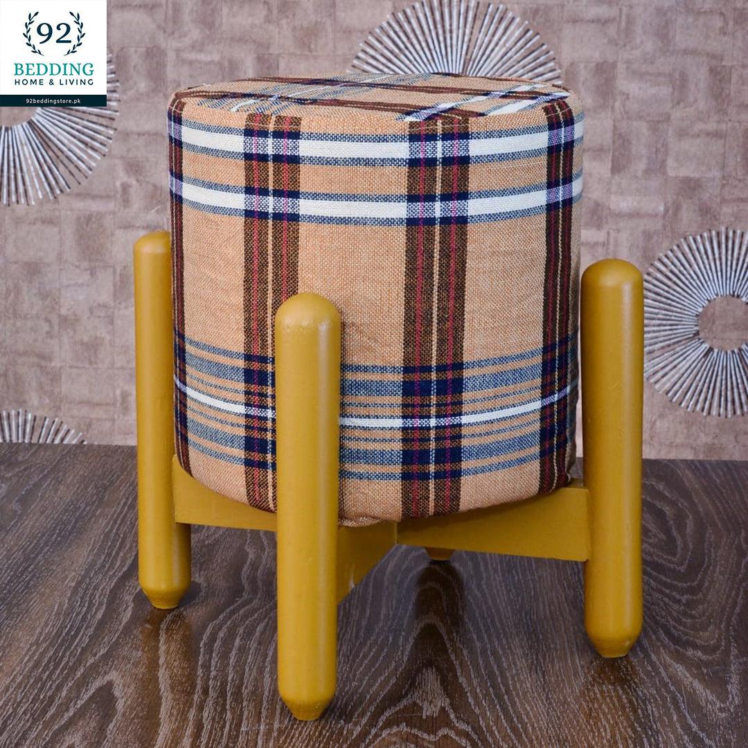 Wooden stool round shape-113 - 92Bedding