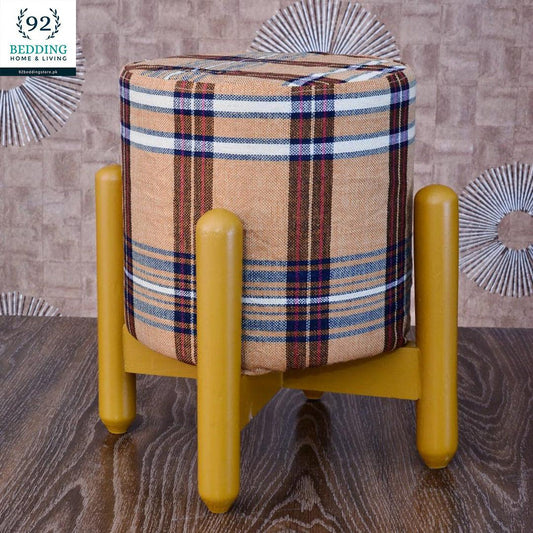 Wooden stool round shape-113 - 92Bedding