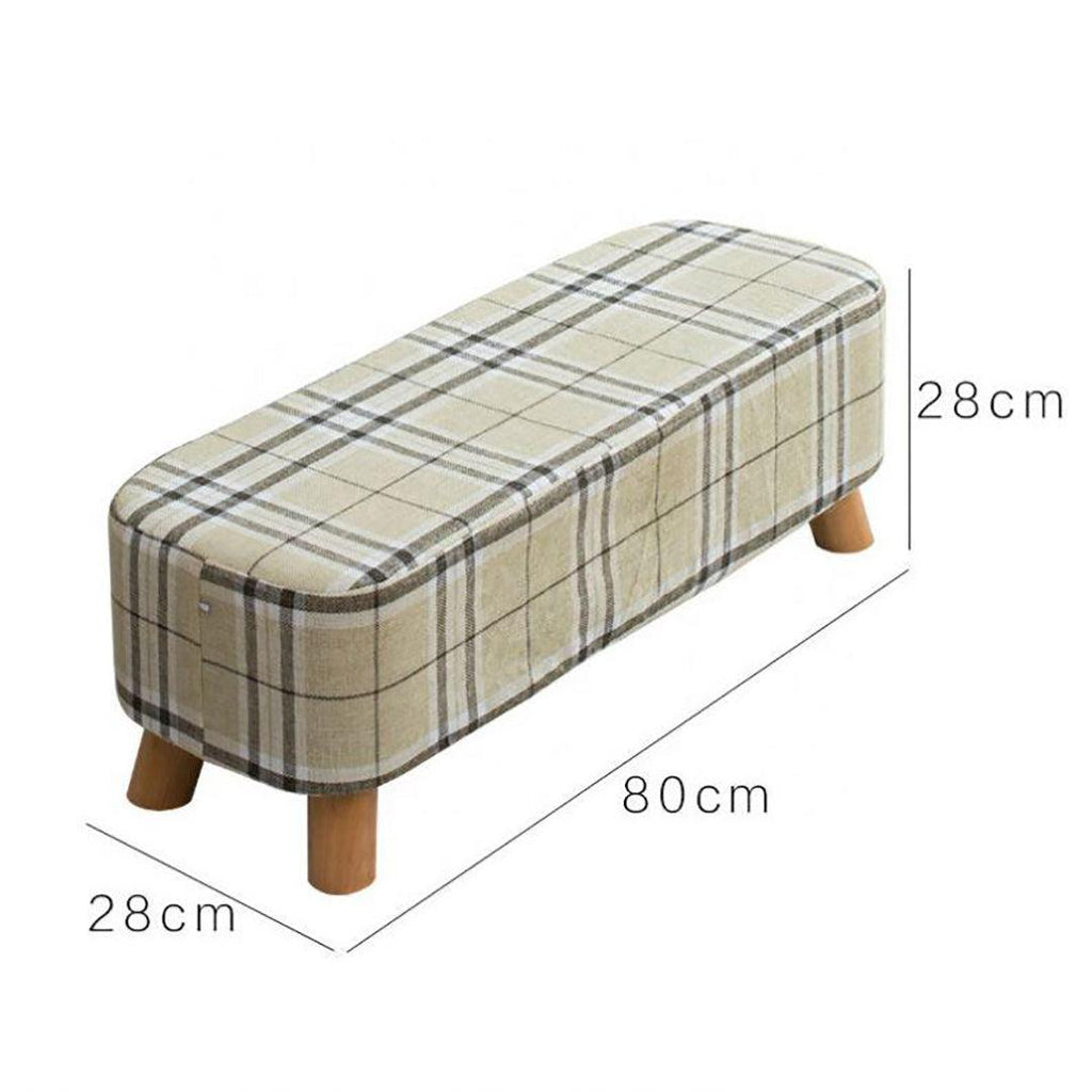 2 Seater Wooden Stool WS-07 - 92Bedding