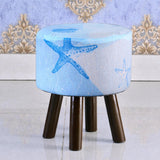 Wooden stool round shape-467 - 92Bedding