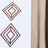 8 Pc's Luxury Embroidered Bedspread Brown With Light Filling - 92Bedding