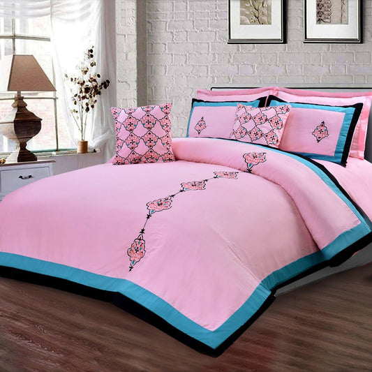 8 Pc's Luxury Embroidered Duvet Creative Design - 92Bedding