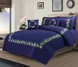 8 Pc's Luxury Embroidered Duvet Creative Design 02 - 92Bedding
