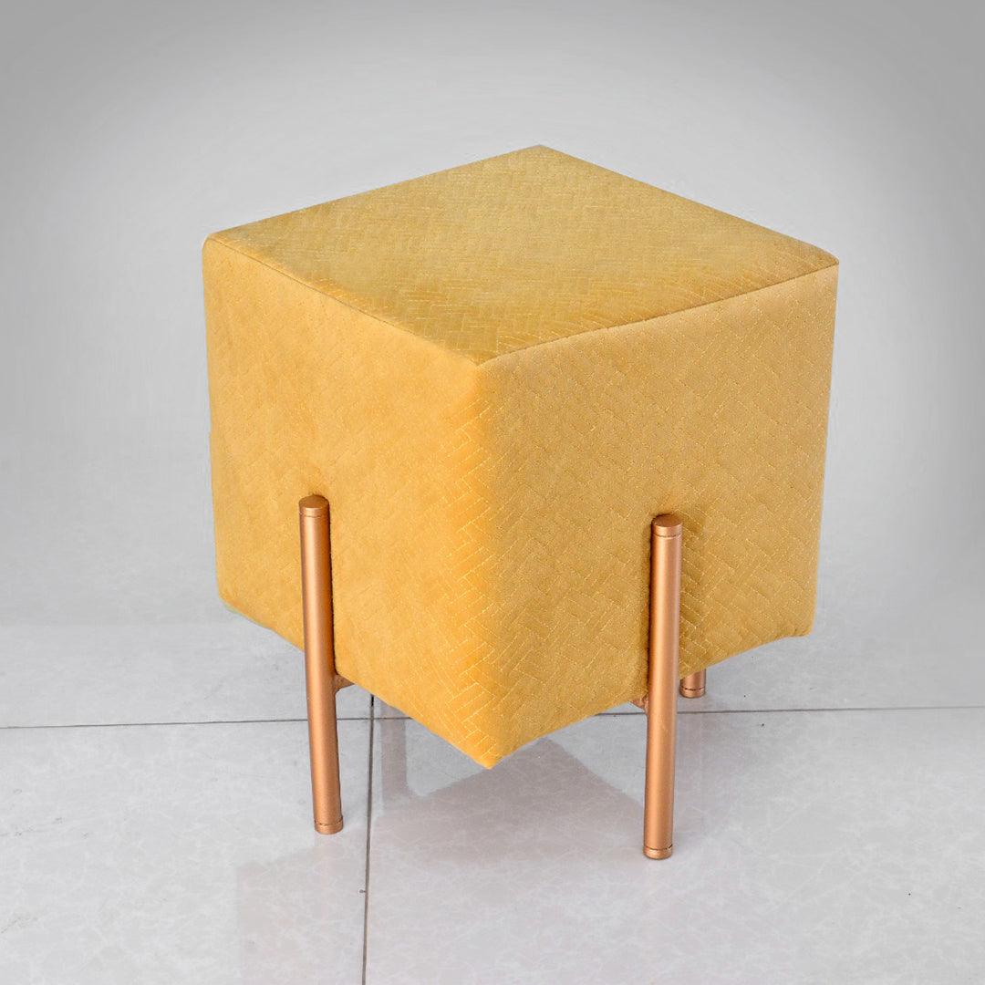 Wooden stool With Steel Stand -292 - 92Bedding