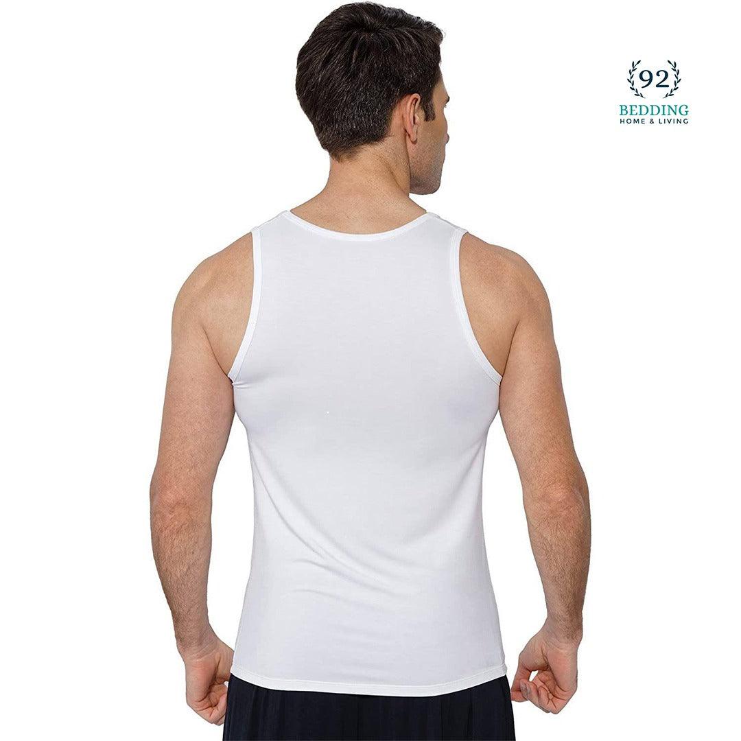 Pack Of 12 Cotton Vests White - 92Bedding