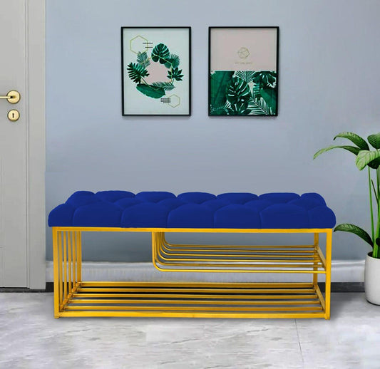 Luxury 3 Seater Stool With Shoe Rack -1038 - 92Bedding