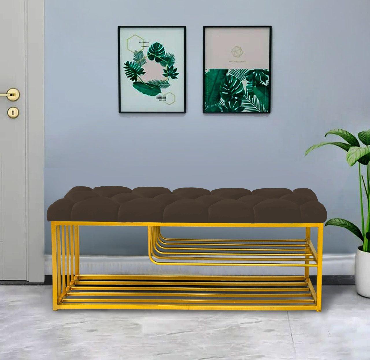 Luxury 3 Seater Stool With Shoe Rack -1043 - 92Bedding