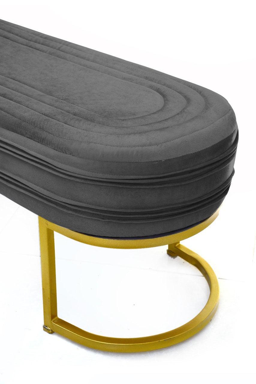 Luxury 3 Seater Steel Stool With Steel Frame -1044 - 92Bedding