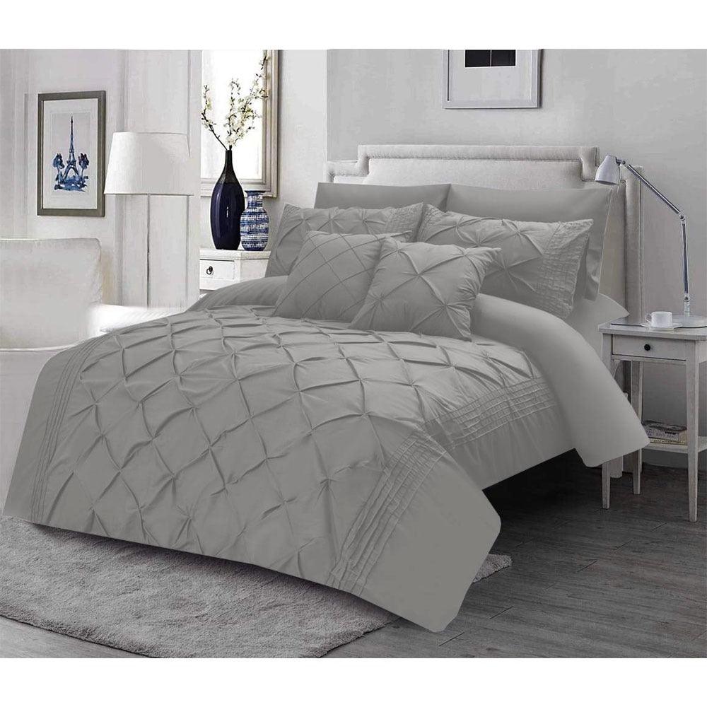 Luxury Sateen Pintuck & Pleated Duvet Set (0010) - 92Bedding