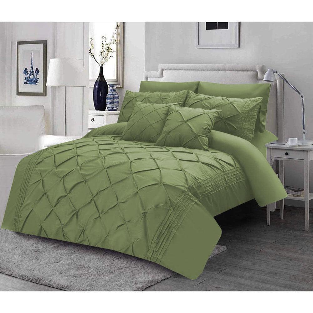 Luxury Sateen Pintuck & Pleated Duvet Set (008) - 92Bedding