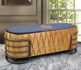 3 seater Luxury Pleated With Embroidery Stool -1047 - 92Bedding