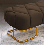 Luxury 3 Seater Poufy Steel Stool With Steel Frame -1051 - 92Bedding