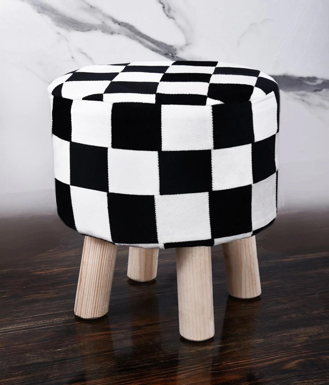 Wooden Round Stool-1072 - 92Bedding