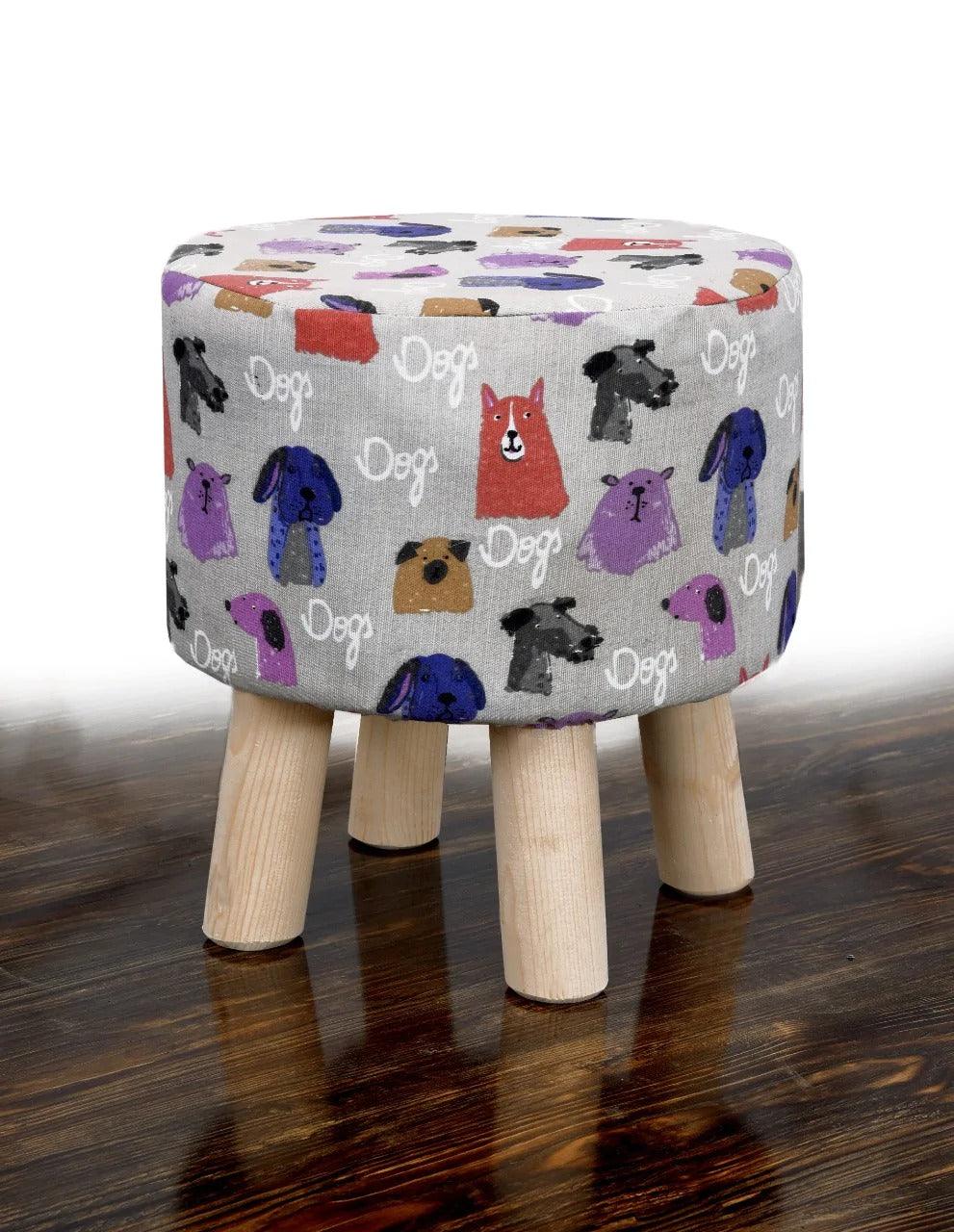 Wooden Round Stool-1076 - 92Bedding