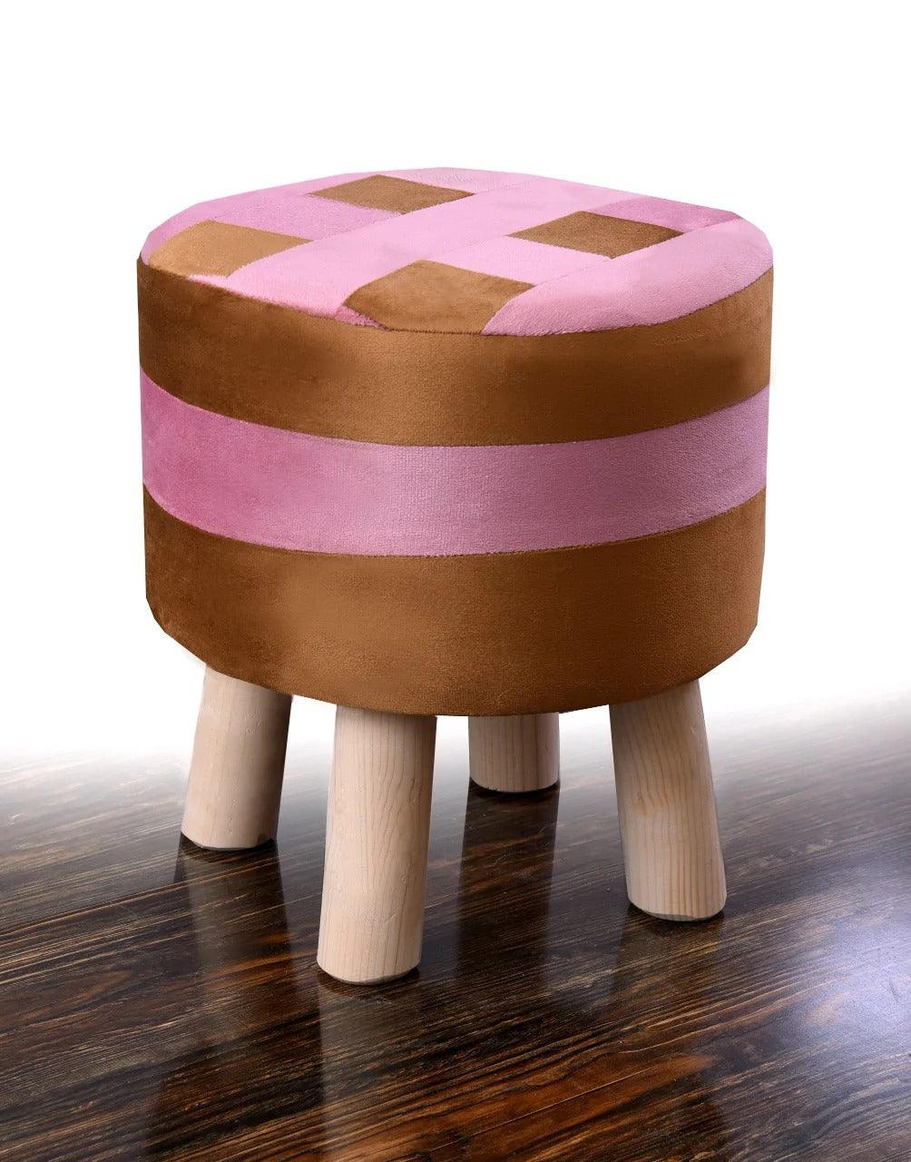 Wooden Round Stool-1077 - 92Bedding