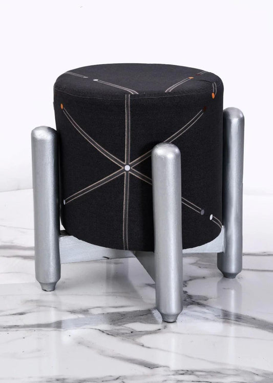 Drone Shape Wooden Stool With Steel Frame -1086 - 92Bedding
