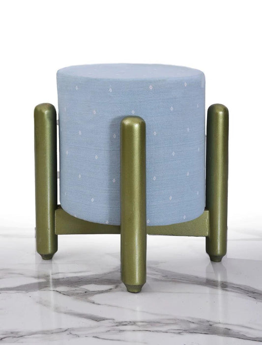 Drone Shape Wooden Stool With Steel Frame -1092 - 92Bedding