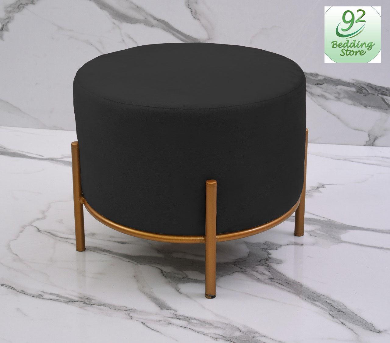 Drone Shape Wooden Stool With Steel Frame -1050 - 92Bedding
