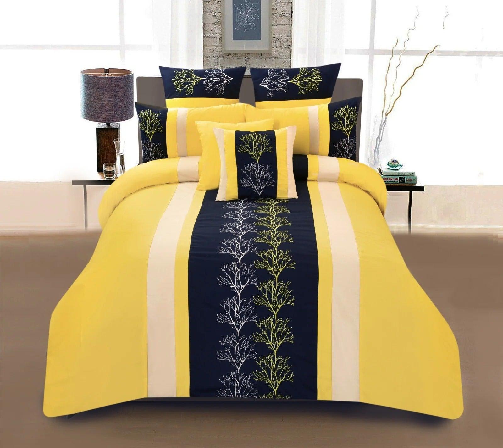 8 PCS Luxury Embroidered Duvet Set - 92Bedding