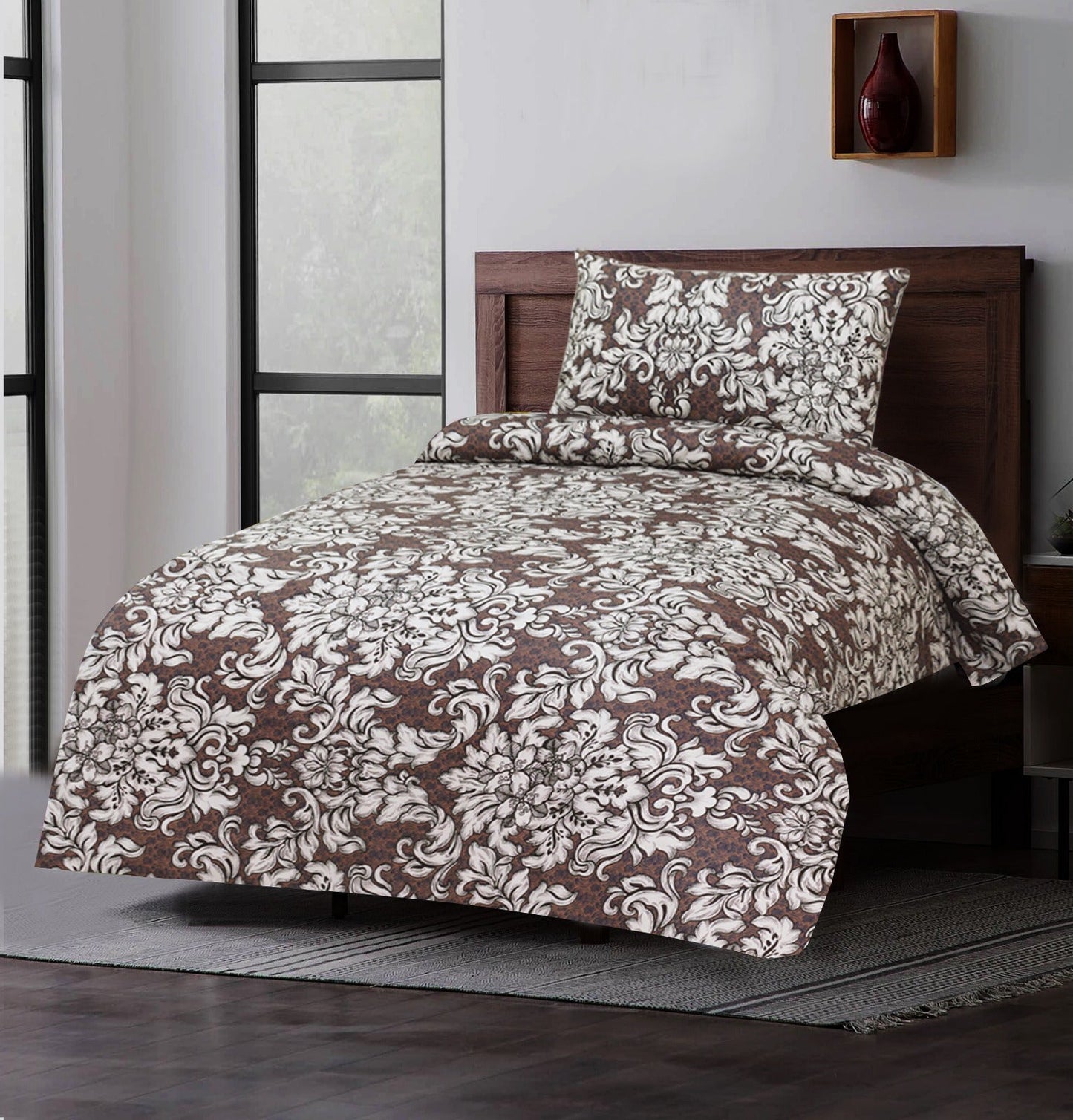 2 Pcs Printed Bed Sheet MHS-869