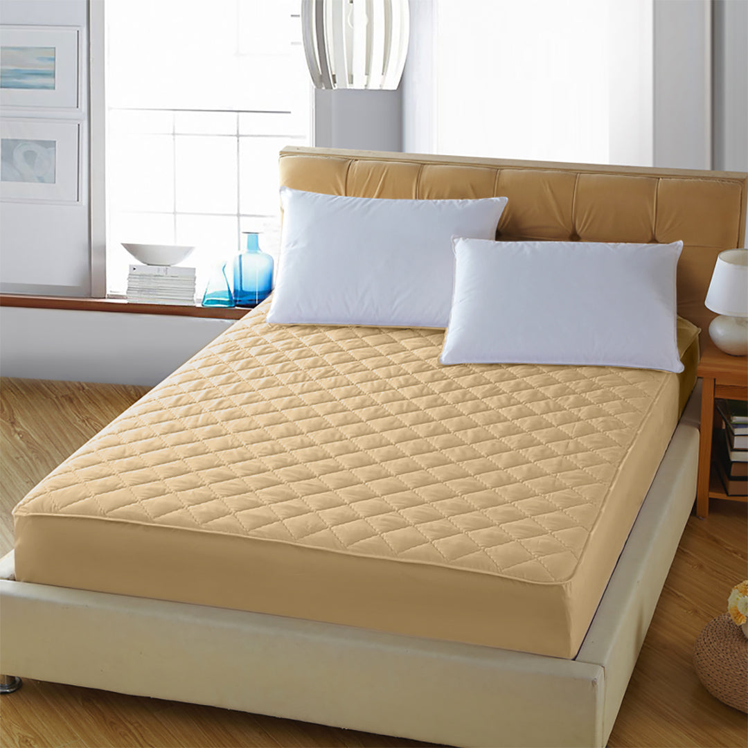 Waterproof Mattress Protector - Beige