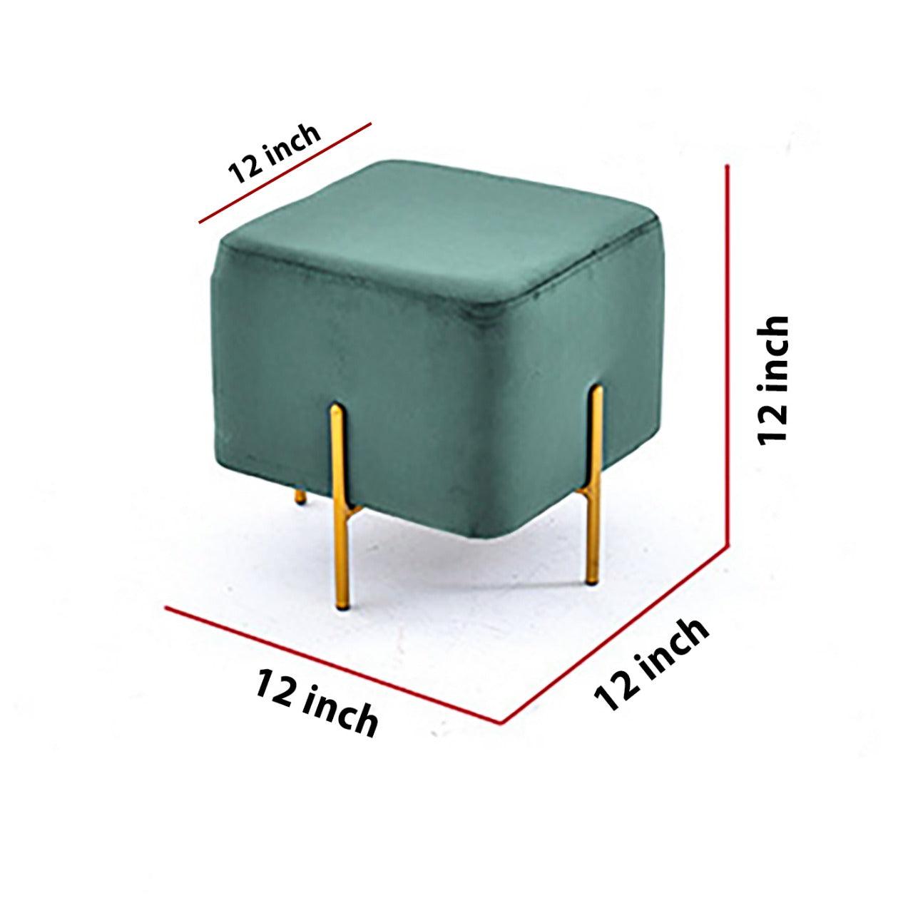 Wooden stool Square shape With Steel Stand - 155 - 92Bedding