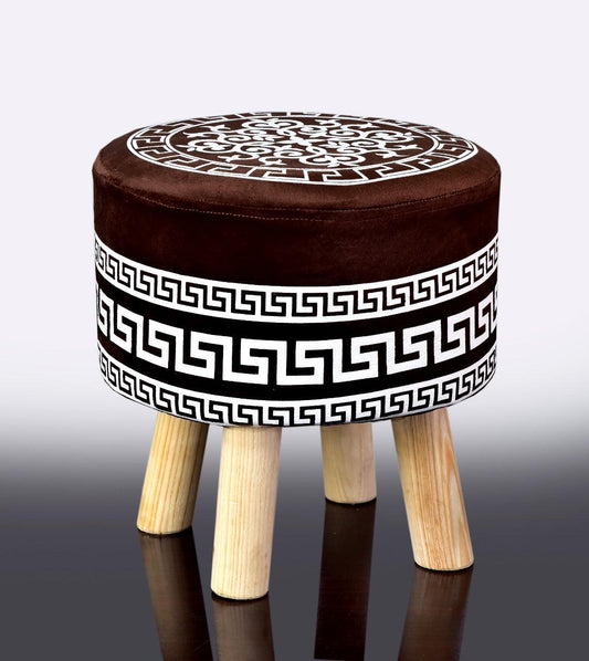 Wooden stool Vercase Design round shape-739 - 92Bedding