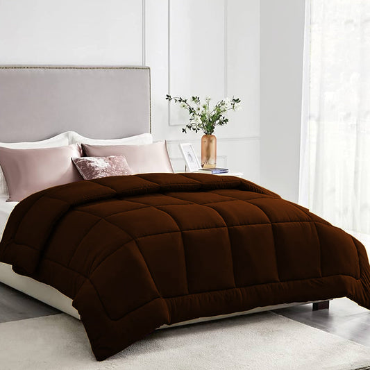 Luxury Soft Winter Comforter Brown