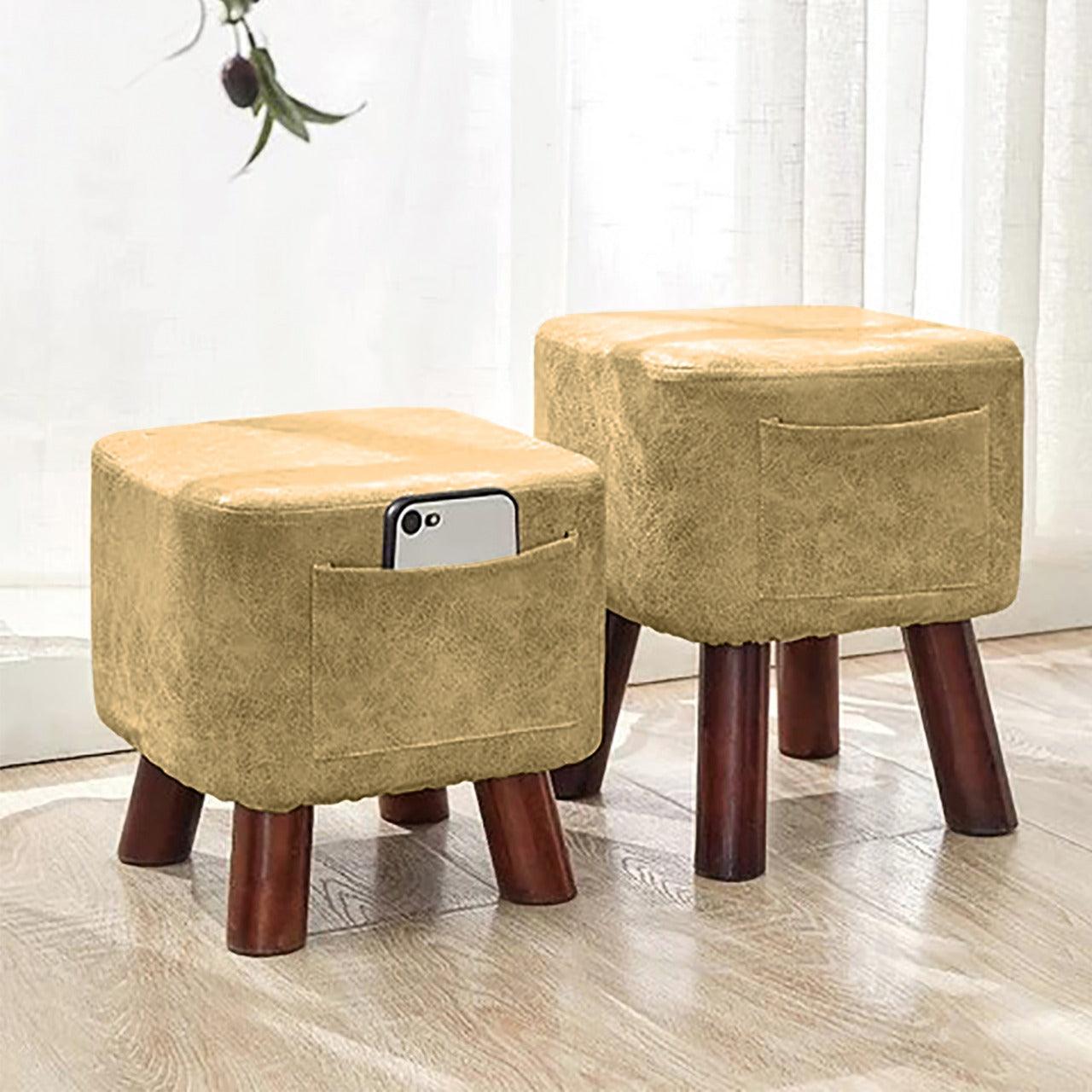 Wooden stool Square shape With Pocket - 150 - 92Bedding