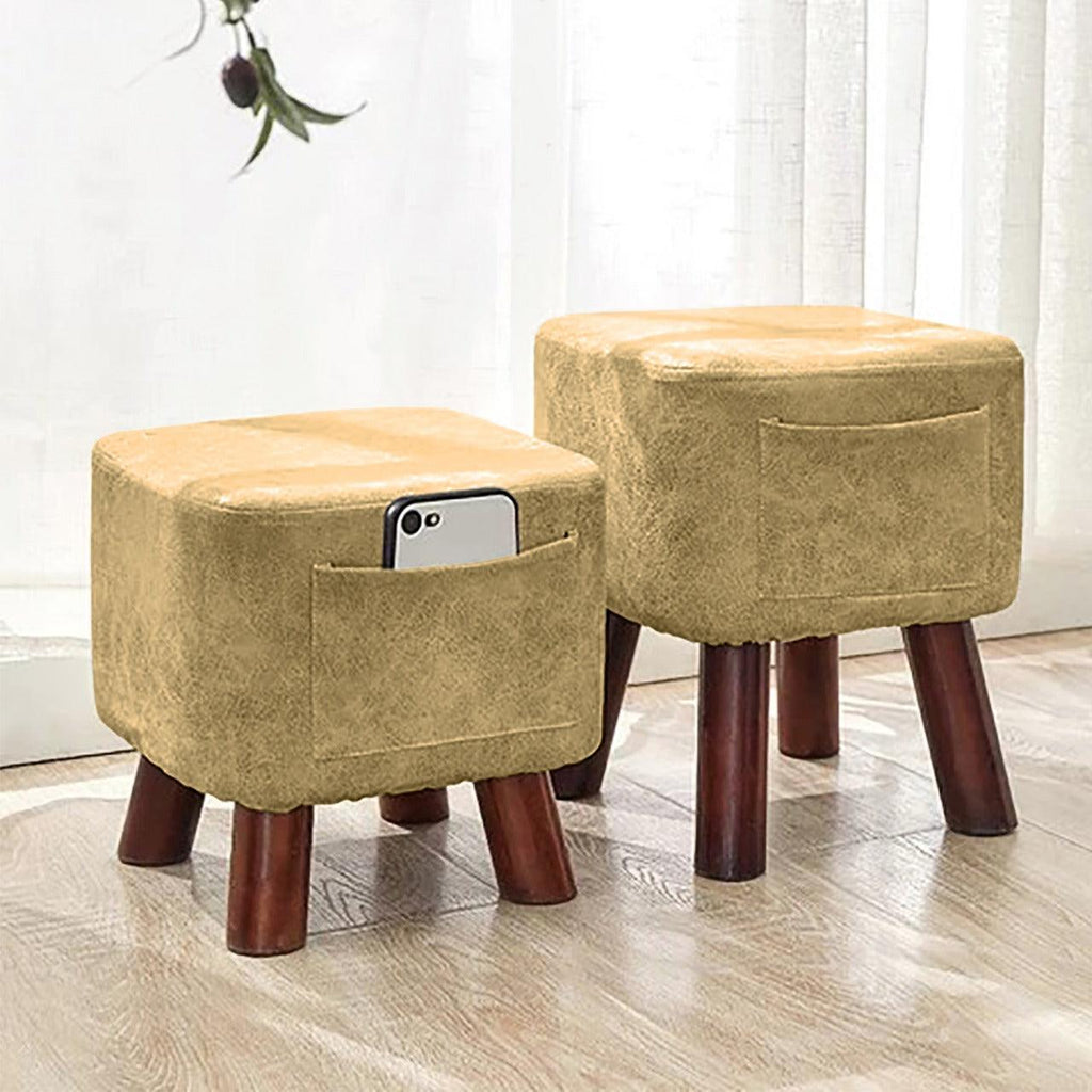 Wooden stool Square shape With Pocket - 151 - 92Bedding