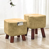 Wooden stool Square shape With Pocket - 150 - 92Bedding