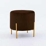 Wooden stool Round shape With Steel Stand - 166 - 92Bedding