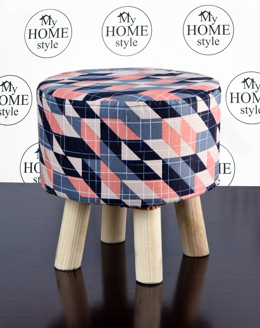 Wooden stool round shape-664 - 92Bedding