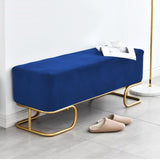 Luxury Wooden stool 3 Seater With Steel Stand -326 - 92Bedding