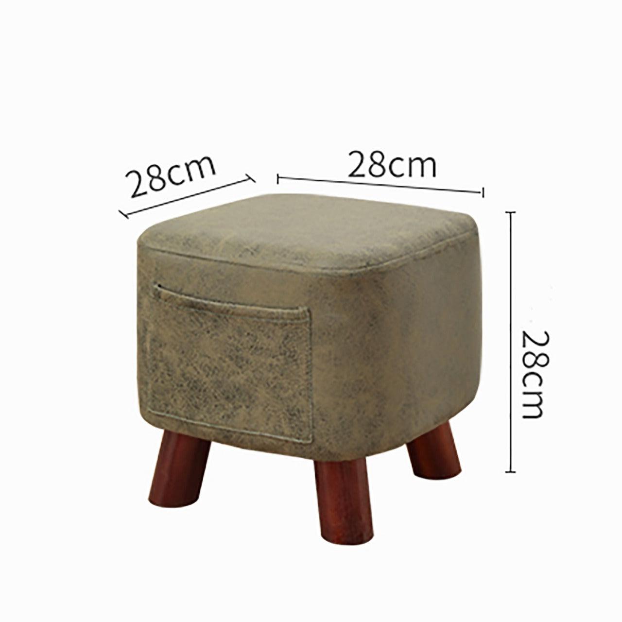 Wooden stool Square shape With Pocket - 145 Small - 92Bedding