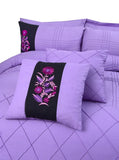 Luxury Embroidered Pinch Pleated Duvet Set 8 Pc's - 92Bedding