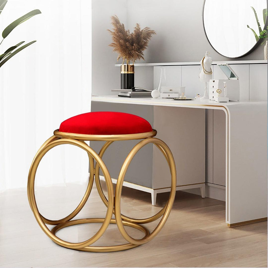 Round stool 1 Seater With Steel Stand -361 - 92Bedding
