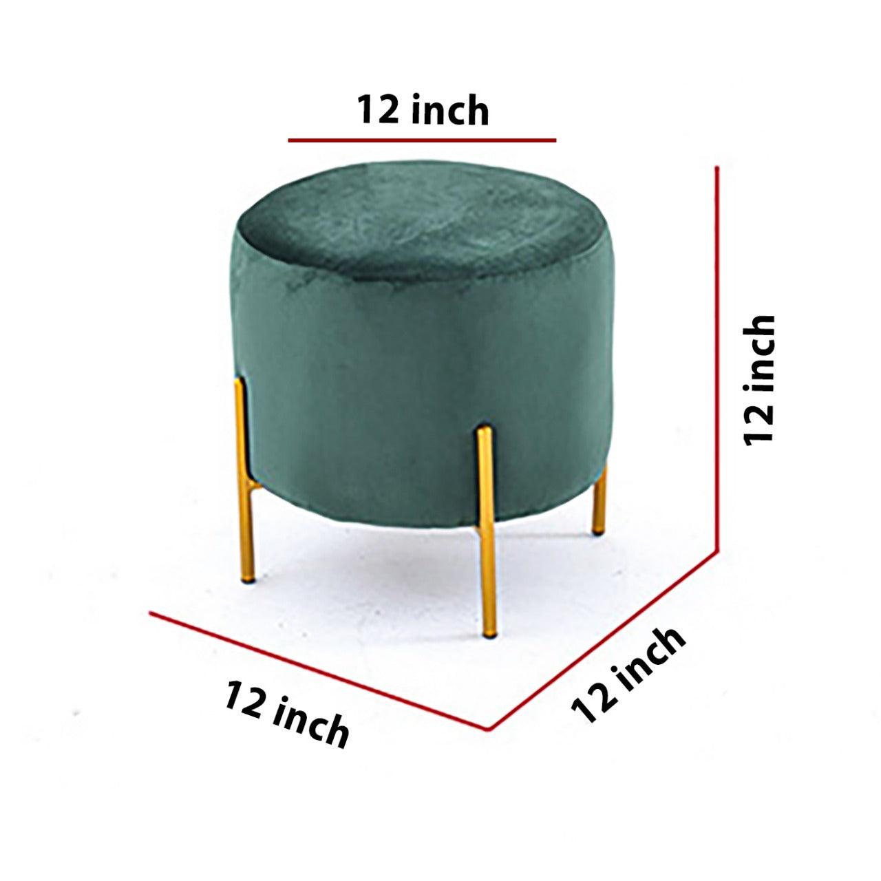 Wooden stool Round shape With Steel Stand - 161 - 92Bedding