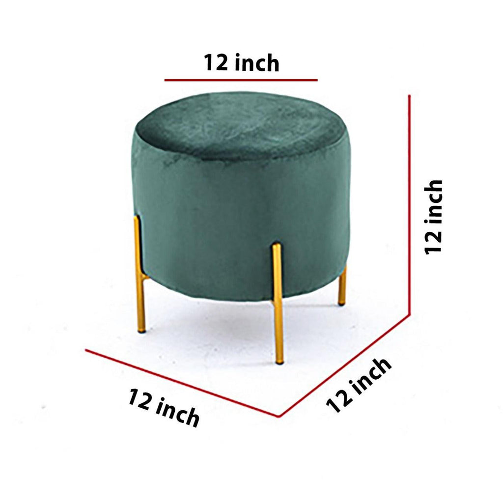 Wooden stool Round shape With Steel Stand - 161 - 92Bedding