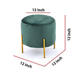 Wooden stool Round shape With Steel Stand - 158 - 92Bedding
