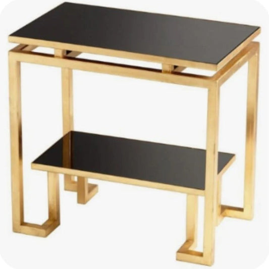 Cyan Designs Gold Leaf Midas 23 Inch Long Iron and Mdf all Side Table