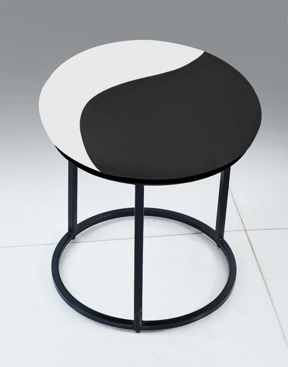 Luxury 2 Shaded Velvet stool With Steel Stand -935 - 92Bedding