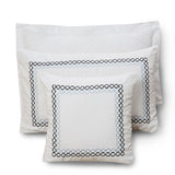 8 pcs Luxury Embroidered Duvet Set White LED- 02 - 92Bedding