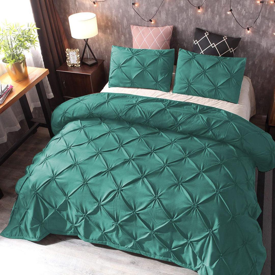 8 Pcs Diamond Pintuck Duvet set - 92Bedding