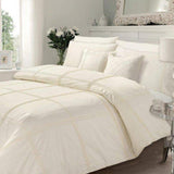 Pleated Duvet Set 8 pieces Cream - 92Bedding
