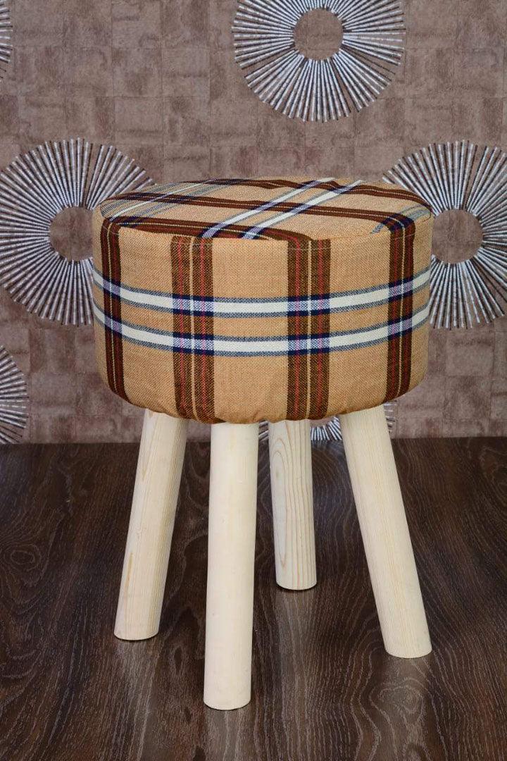Wooden stool round shape-31 L - 92Bedding