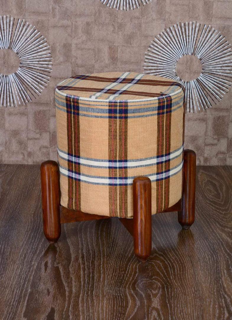 Wooden stool round shape-36 - 92Bedding